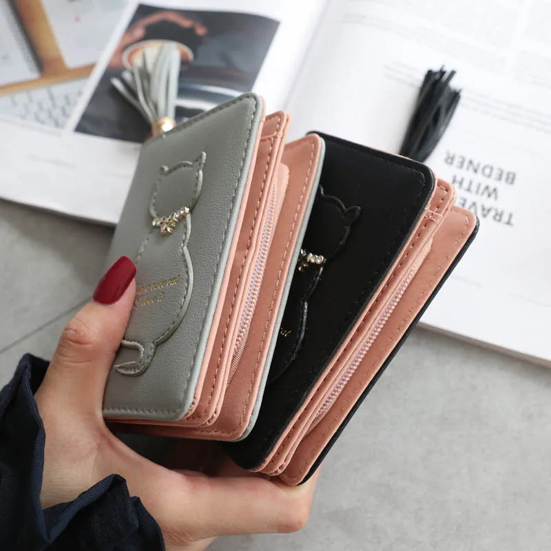 Short Tassel Wallet Women Purse Mini Wallets