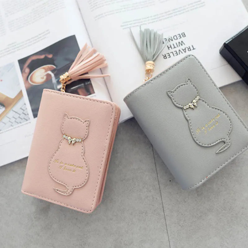 Short Tassel Wallet Women Purse Mini Wallets