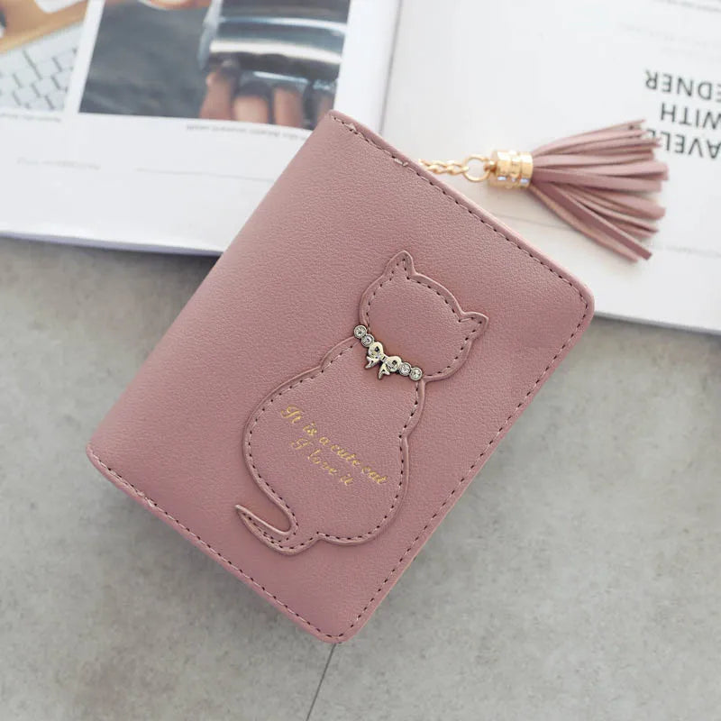 Short Tassel Wallet Women Purse Mini Wallets
