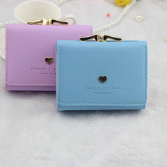Small Fresh Women's Wallet Three-Fold Zero Wallet