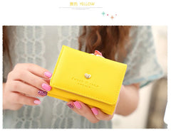 Small Fresh Women's Wallet Three-Fold Zero Wallet