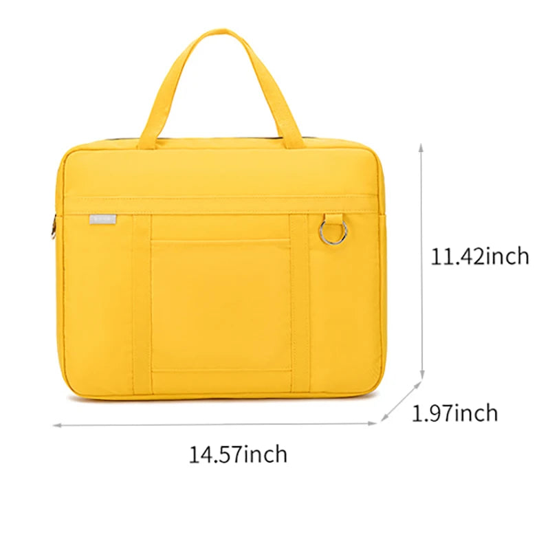 Waterproof 14 inch Laptop Bag Solid Notebook Briefcase