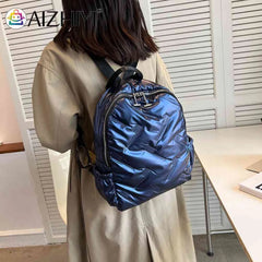 Quilted Shoulder Backpack for Women Waterproof