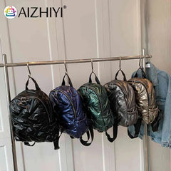Quilted Shoulder Backpack for Women Waterproof