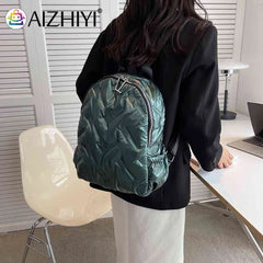 Quilted Shoulder Backpack for Women Waterproof