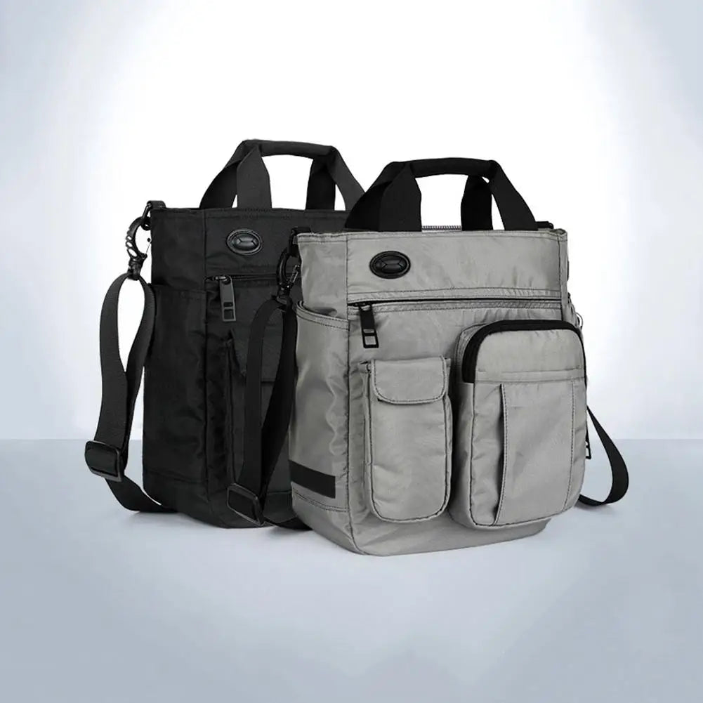 Men's Shoulder Bag Zipper Tote Briefcase Crossbody Laptop Bag