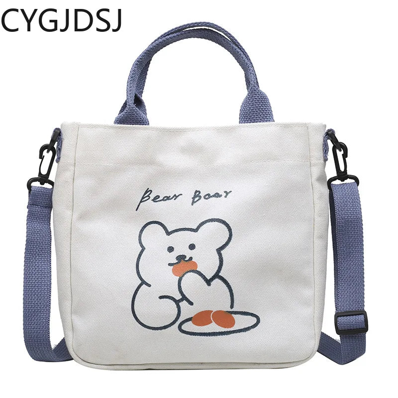 Canvas Tote Bags for Women Handbag Crossbody Bags