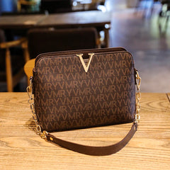 Women's Crossbody Shoulder Bag Messenger PU Leather Plaid Handbag
