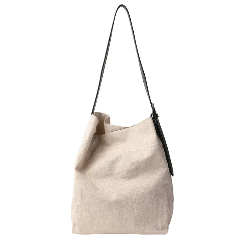 Women's Casual Canvas Drawstring Shoulder Bag