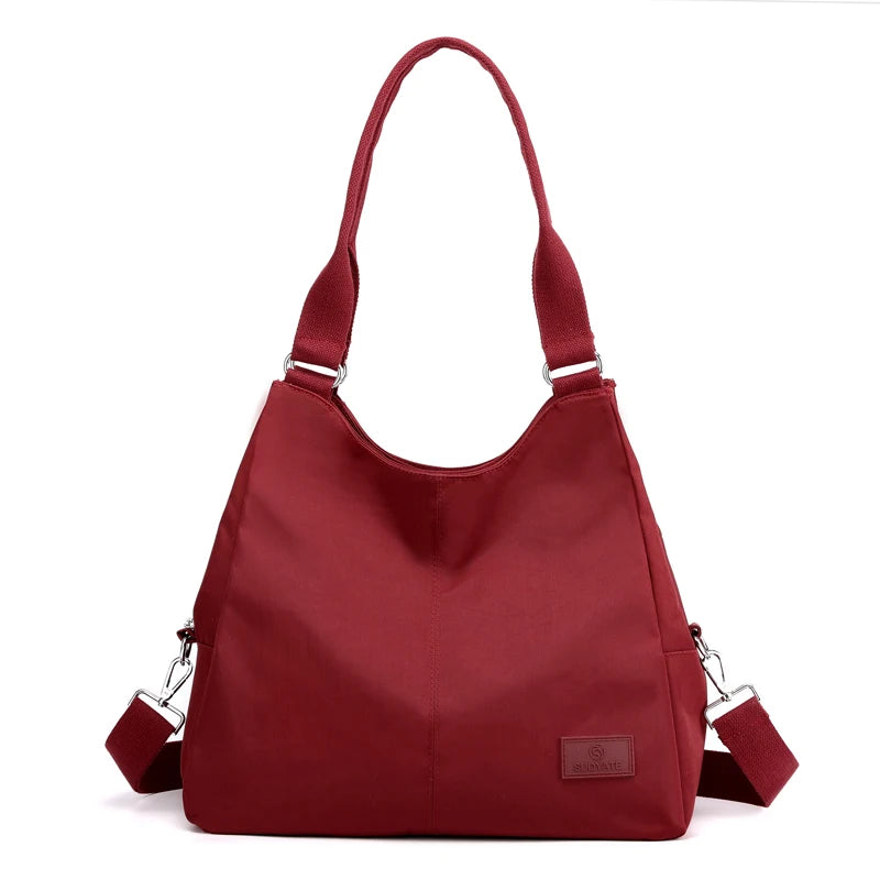 Large-Capacity Waterproof Nylon Messenger Bag