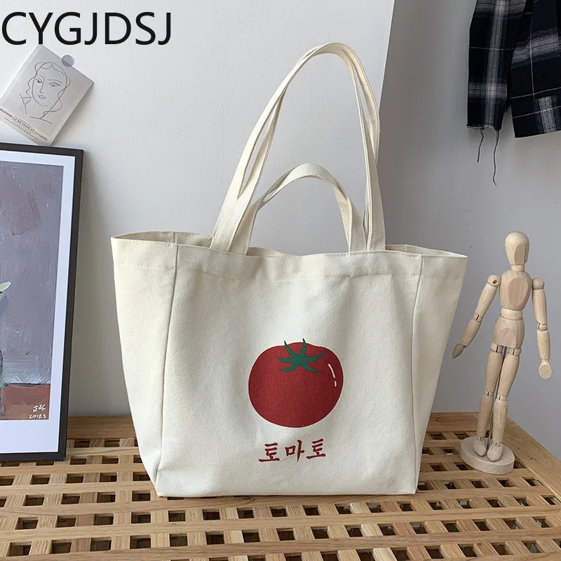 Canvas Shoulder Bag Women Handbag Tote Side Bag