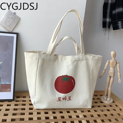 Canvas Shoulder Bag Women Handbag Tote Side Bag