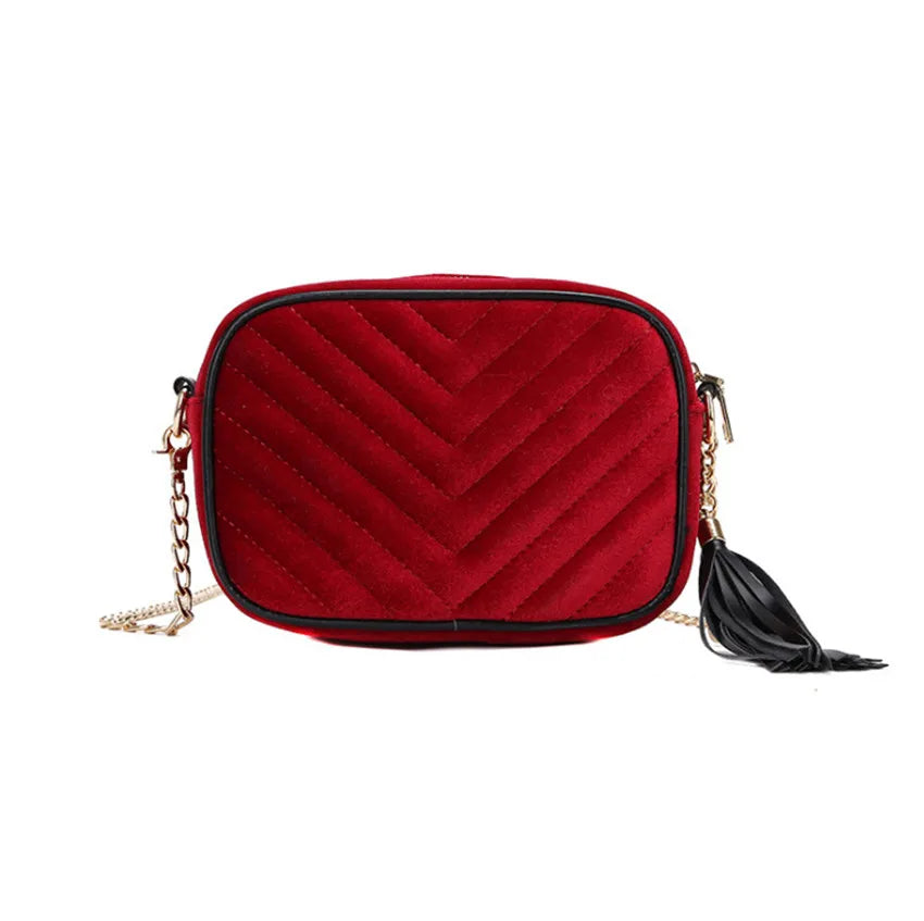 Corduroy Mini Shoulder Bag for Women