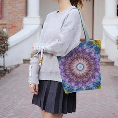 Bohemia Print Foldable Shoulder Bag Outdoor Shopping Pouch