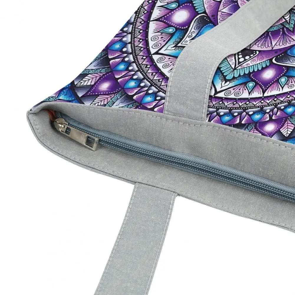 Bohemia Print Foldable Shoulder Bag Outdoor Shopping Pouch