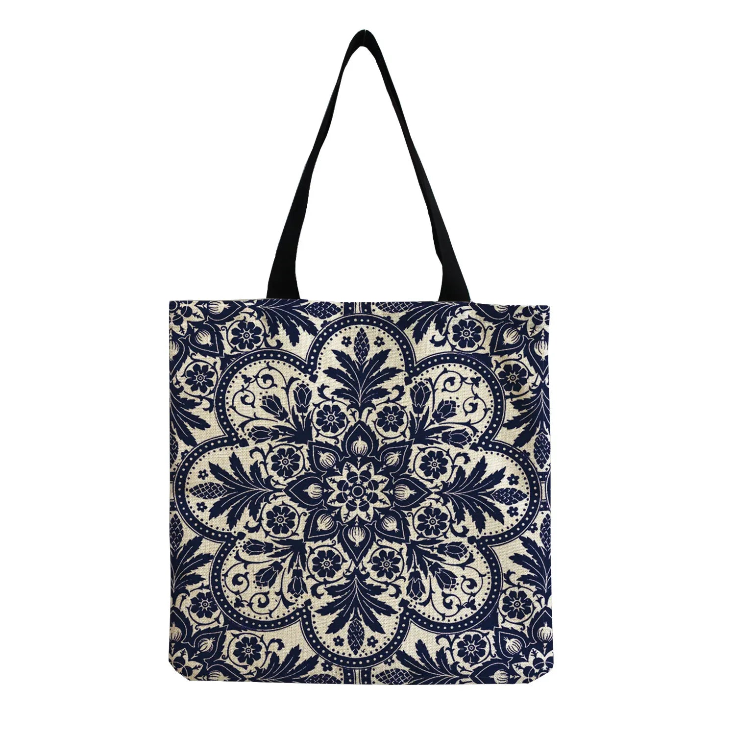 Floral Abstract Pattern Shoulder Bag Eco Friendly
