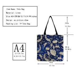 Floral Abstract Pattern Shoulder Bag Eco Friendly