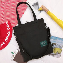 Solid Crossbody Tote Shoulder Bag for Women