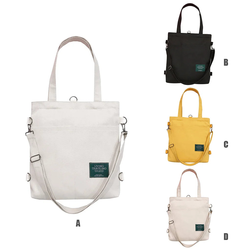 Solid Crossbody Tote Shoulder Bag for Women