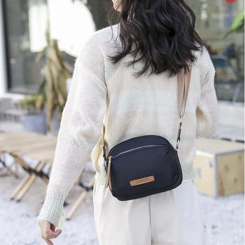 Waterproof Nylon Shoulder Bag Tote Small Handbag
