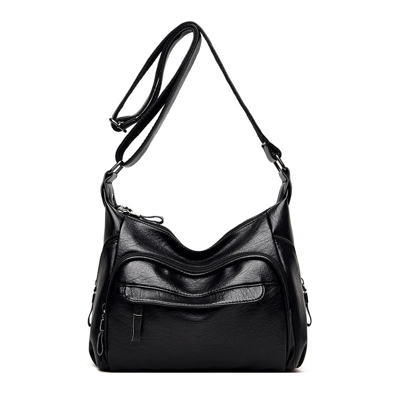 Shoulder Bag Travel Bags PU Leather Crossbody Tote Bags Large Capacity Female