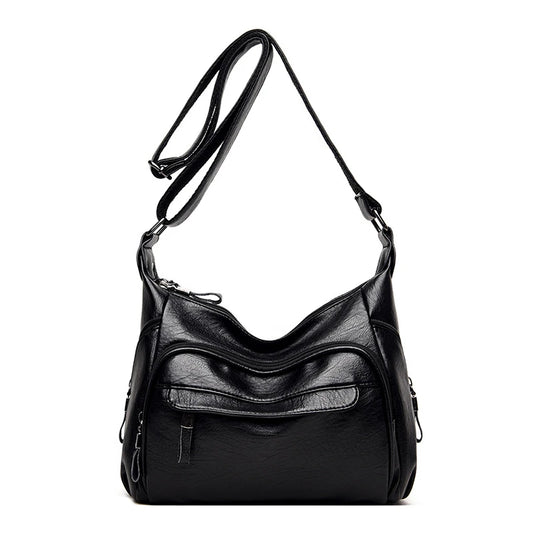Summer PU Leather Crossbody Tote Bag Large Capacity
