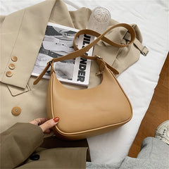 Women's PU Leather Shoulder Bag Solid Colors Crossbody Purse