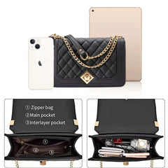 Women Shoulder Bag Chain Crossbody Pu Leather Messenger Bag