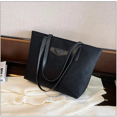 Large Capacity Cotton Hemp Shoulder Bag for Women