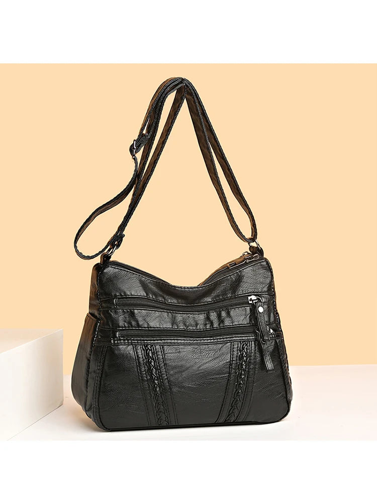 Women's Crossbody Handbag PU Leather Shoulder Bag