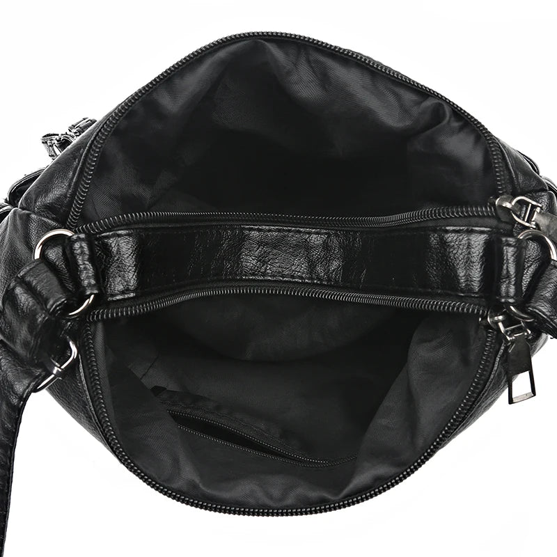 Women's Crossbody Handbag PU Leather Shoulder Bag