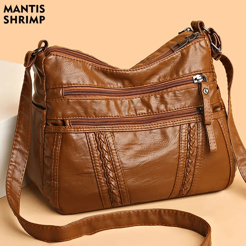 Women's Crossbody Handbag PU Leather Shoulder Bag