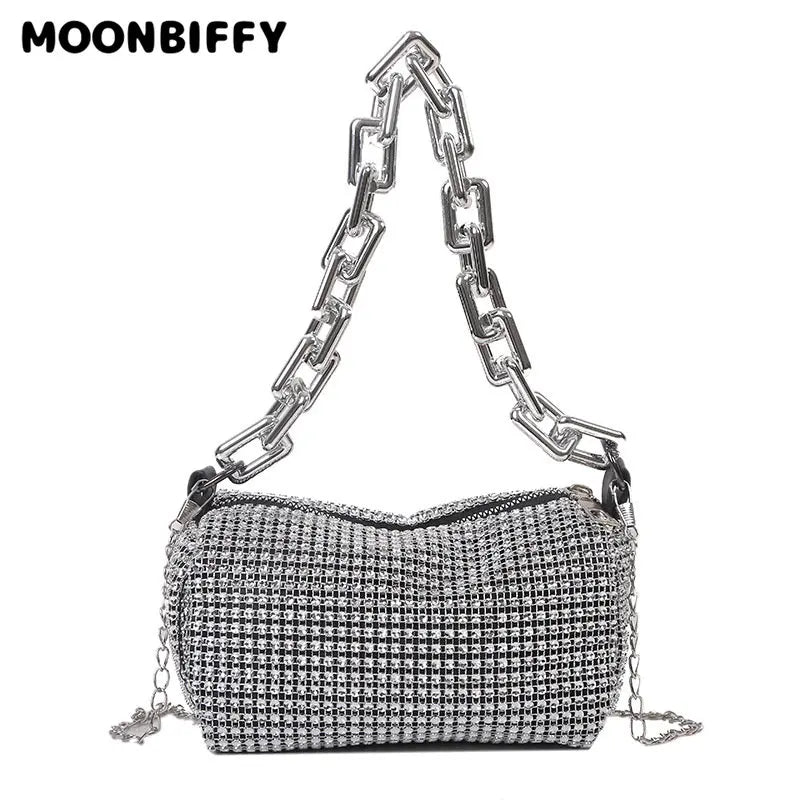 Bling Diamond Small Crossbody Messenger Bag