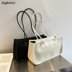 Canvas Women Shoulder Bag Large Capacity Underarm Style Zipper Handbags