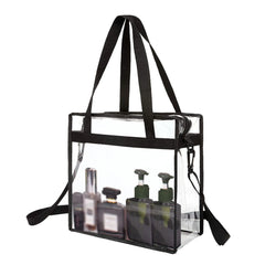 PVC Transparent Shoulder Bag for School Gym Travel Waterproof Bag