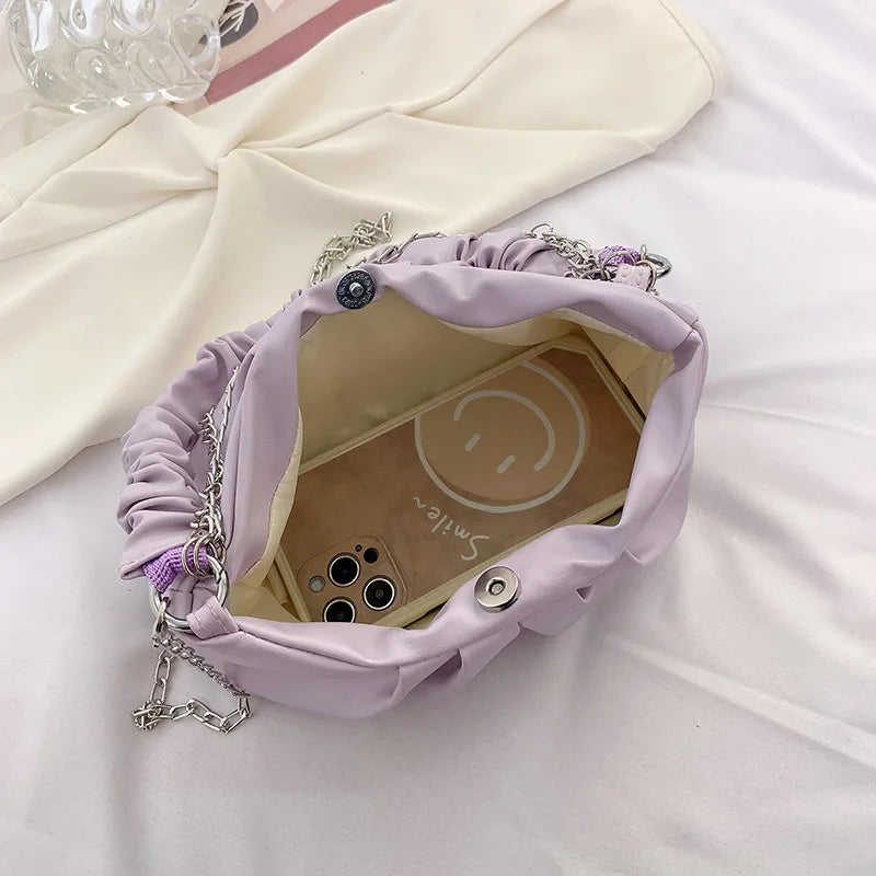Casual Crossbody Bags For Women Pu Leather Solid Handbags