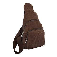 Corduroy Sling Shoulder Bag for Women Medium Size