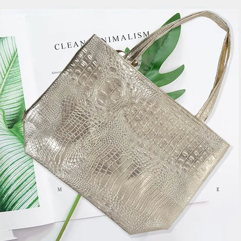 Crocodile Women Big Tote Bag Ladies Handbags Bags For Women
