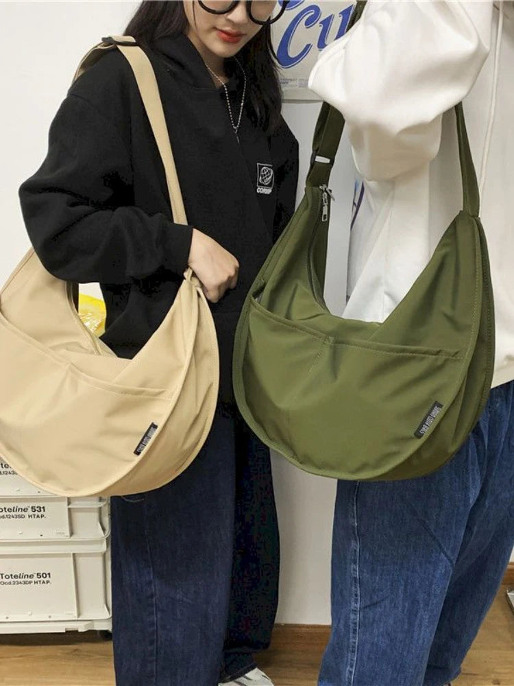 Men's Large-capacity Messenger Bag Student Nylon Oxford Cloth Shoulder Bag