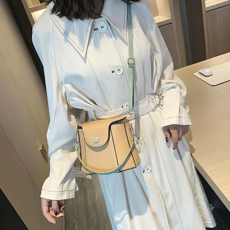 PU Shoulder Bag Harajuku Leisure Cross Body High Street Handbag Retro