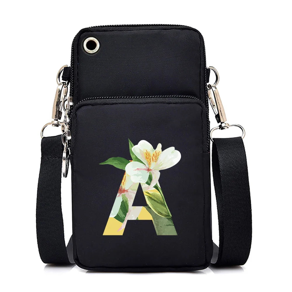 Waterproof Phone Bag Floral CrossBody Universal for Samsung/iPhone/Xiaomi