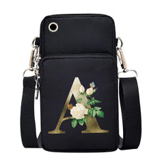 Waterproof Phone Bag Golden Flower CrossBody Bag