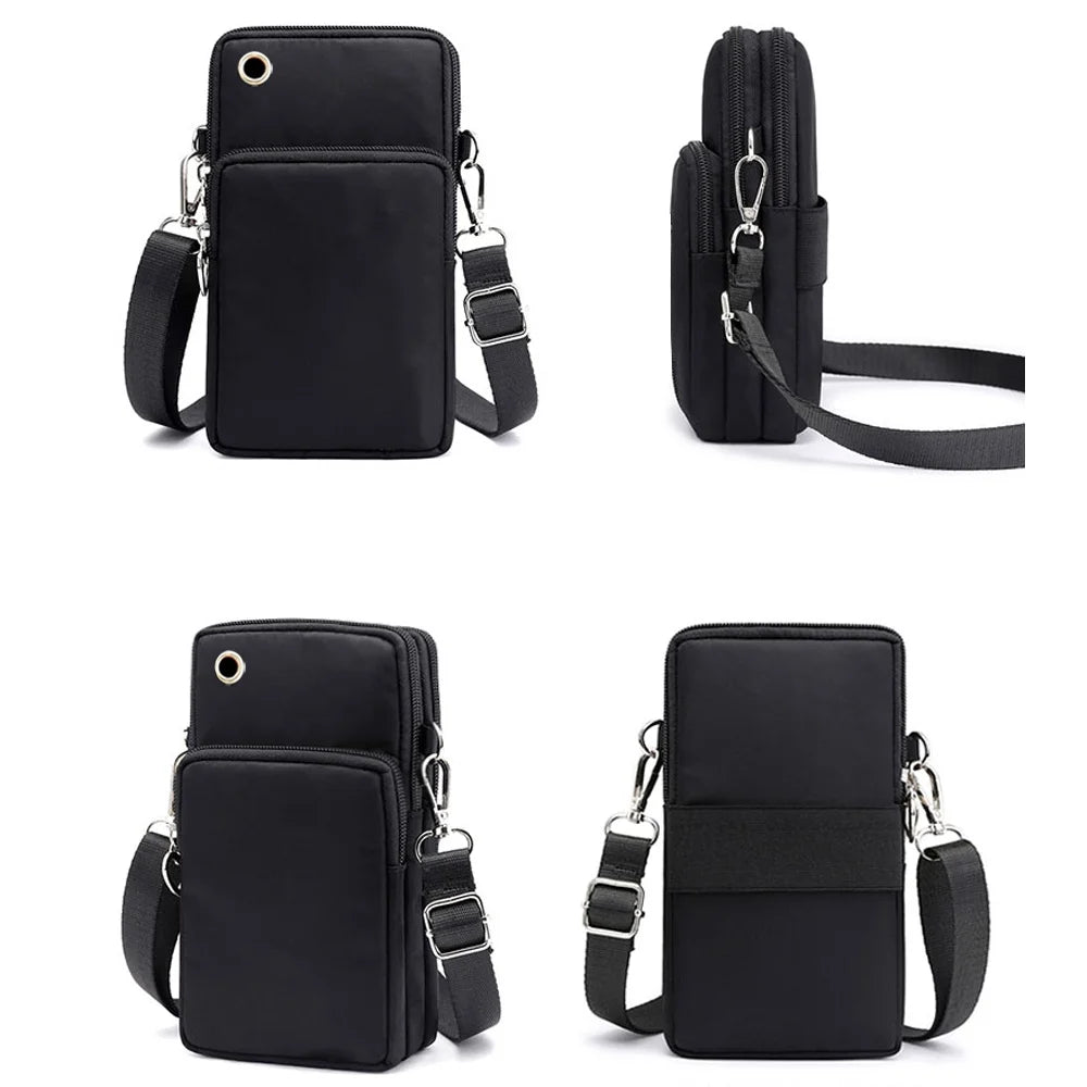 Waterproof Phone Bag Golden Flower CrossBody Bag