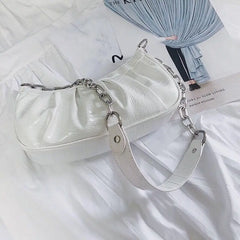Shoulder Bags Women Underarm Zipper Pleated PopularHandbags Vintage Ladies