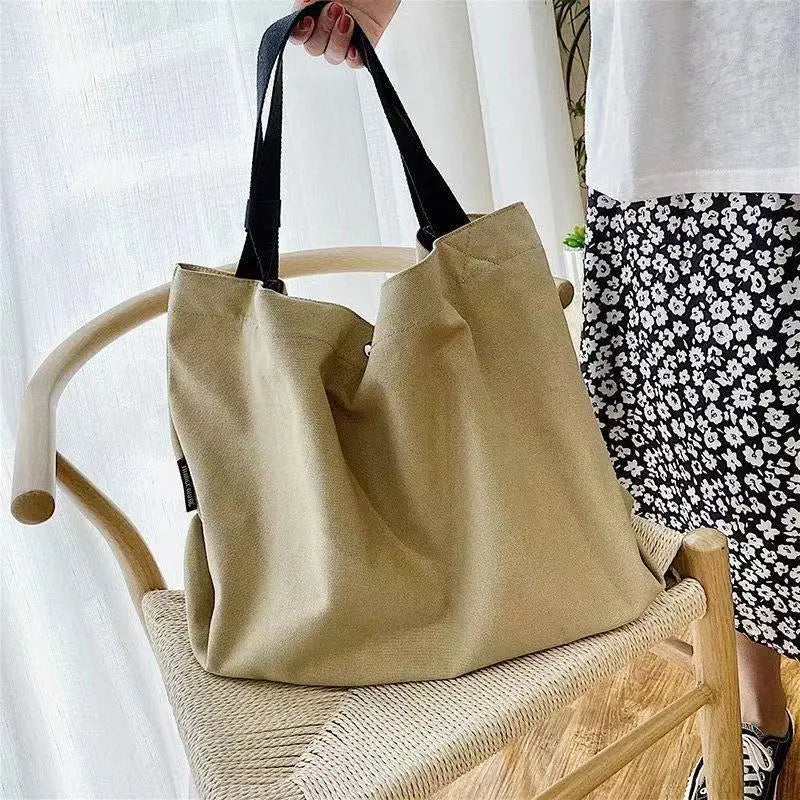 Canvas Shoulder Bag Harajuku Students Casual Bookbag