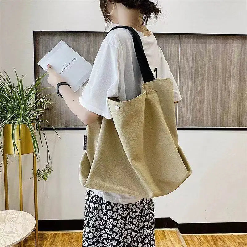 Canvas Shoulder Bag Harajuku Students Casual Bookbag