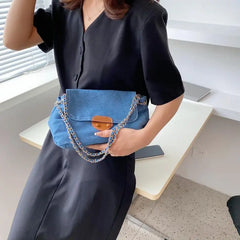Shoulder Bag Denim Patchwork Crossbody High Female Messenger Bag