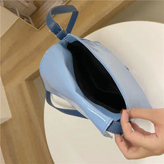 Shoulder Bags Women French Style Soft Vintage Retro PU Leather