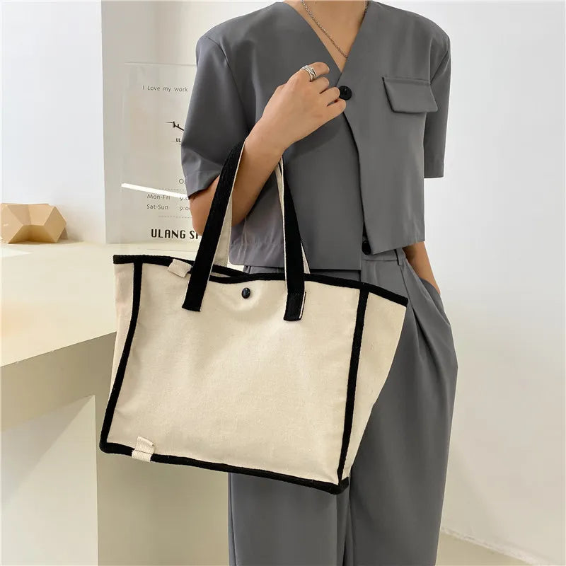 Shoulder Bags Nylon Casual Totes Patchwork College