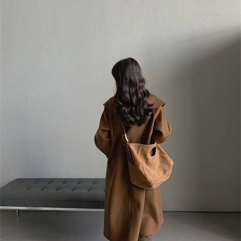 Shoulder Bags Women Large Capacity Wide Strap Autumn All-match Casual Totes